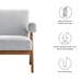 Lyra Fabric Armchair - Set of 2 - Light Gray Fabric - MOD9677