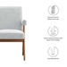 Lyra Fabric Dining Room Chair - Set of 2 - Light Gray Fabric - MOD9689