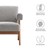 Lyra Boucle Fabric Armchair - Light Gray - MOD9703