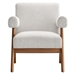 Lyra Fabric Armchair - Ivory Fabric - MOD9706