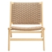 Saoirse Woven Rope Wood Accent Lounge Chair - Natural Natural - MOD9775