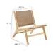 Saoirse Woven Rope Wood Accent Lounge Chair - Natural Natural - MOD9775