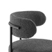 Albie Boucle Fabric Counter Stools - Set of 2 - Charcoal Black - MOD9977