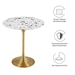 Lippa 20" Round Terrazzo Side Table - Gold Terrazzo - MOD9982