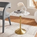 Lippa 20" Round Terrazzo Side Table - Gold Terrazzo - MOD9982