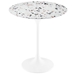 Lippa 20" Round Terrazzo Side Table - White Terrazzo - MOD9983