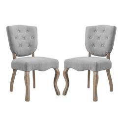 Array Dining Side Chair Set of 2 - Light Gray 