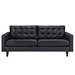 Empress Bonded Leather Sofa - Black - MOD1013