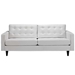 Empress Bonded Leather Sofa - White - MOD1014