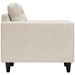Empress Upholstered Fabric Armchair - Beige - MOD1027