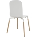 Stack Dining Wood Side Chair - White - MOD1059