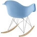 Rocker Plastic Lounge Chair - Blue - MOD1085