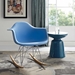 Rocker Plastic Lounge Chair - Blue - MOD1085