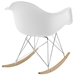 Rocker Plastic Lounge Chair - White - MOD1088