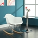 Rocker Plastic Lounge Chair - White - MOD1088
