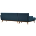 Engage Left-Facing Sectional Sofa - Azure - MOD1122