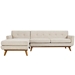 Engage Left-Facing Sectional Sofa - Beige - MOD1123