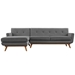 Engage Left-Facing Sectional Sofa - Gray - MOD1124