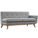 Engage Left-Facing Sectional Sofa - Expectation Gray - MOD1125