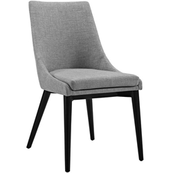 Viscount Fabric Dining Chair - Light Gray 