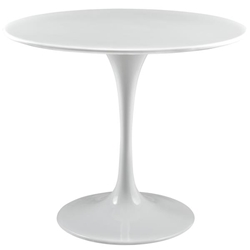 Lippa 36" Round Wood Top Dining Table - White 
