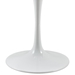 Lippa 36" Round Wood Top Dining Table - White - MOD1155