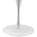 Lippa 40" Round Wood Top Dining Table - White - MOD1156
