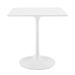 Lippa 28" Square Wood Top Dining Table - White - MOD1162