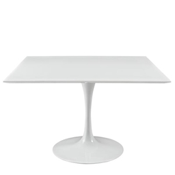Lippa 47" Square Wood Top Dining Table - White 