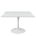 Lippa 47" Square Wood Top Dining Table - White - MOD1164