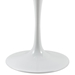Lippa 28" Round Artificial Marble Dining Table - White - MOD1165