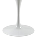 Lippa 40" Round Artificial Marble Dining Table - White - MOD1167