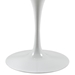Lippa 47" Round Artificial Marble Dining Table - White - MOD1168