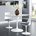 Lippa 54" Oval Artificial Marble Dining Table - White - MOD1171