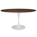 Lippa 60" Oval Walnut Dining Table - Walnut - MOD1175