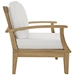 Marina Outdoor Patio Teak Armchair - Natural White - MOD1180