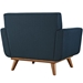 Engage Upholstered Fabric Armchair - Azure - MOD1222