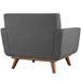 Engage Upholstered Fabric Armchair - Gray - MOD1225
