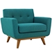 Engage Upholstered Fabric Armchair - Teal - MOD1229