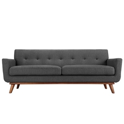 Engage Upholstered Fabric Sofa - Gray 
