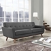 Engage Upholstered Fabric Sofa - Gray - MOD1245