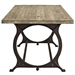 Effuse Rectangle Wood Top Dining Table - Brown - MOD1260