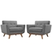 Engage Armchair Wood Set of 2 - Expectation Gray - MOD1326