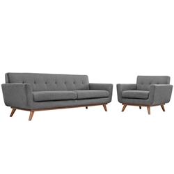 Engage Armchair and Sofa Set of 2 - Expectation Gray 