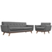 Engage Armchair and Sofa Set of 2 - Expectation Gray - MOD1393