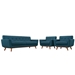 Engage Armchairs and Sofa Set of 3 - Azure - MOD1398