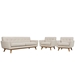 Engage Armchairs and Sofa Set of 3 - Beige - MOD1399