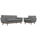 Engage Armchair and Loveseat Set of 2 - Expectation Gray - MOD1412