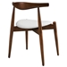 Stalwart Dining Side Chairs Set of 4 - Dark Walnut White - MOD1455
