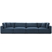 Commix Down Filled Overstuffed 4 Piece Sectional Sofa Set B - Azure - MOD1522